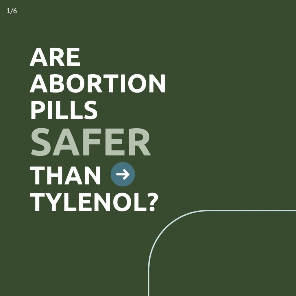 Abortion Vs Tylenol infographic 1 Are pills safer?